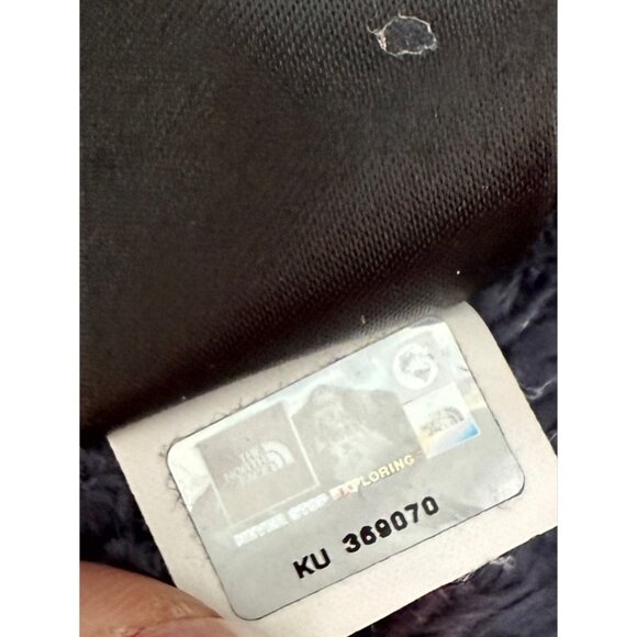 The North Face oso hoodie navy Blue Teddy fleece Jacket Plush womens S - Picture 11 of 13